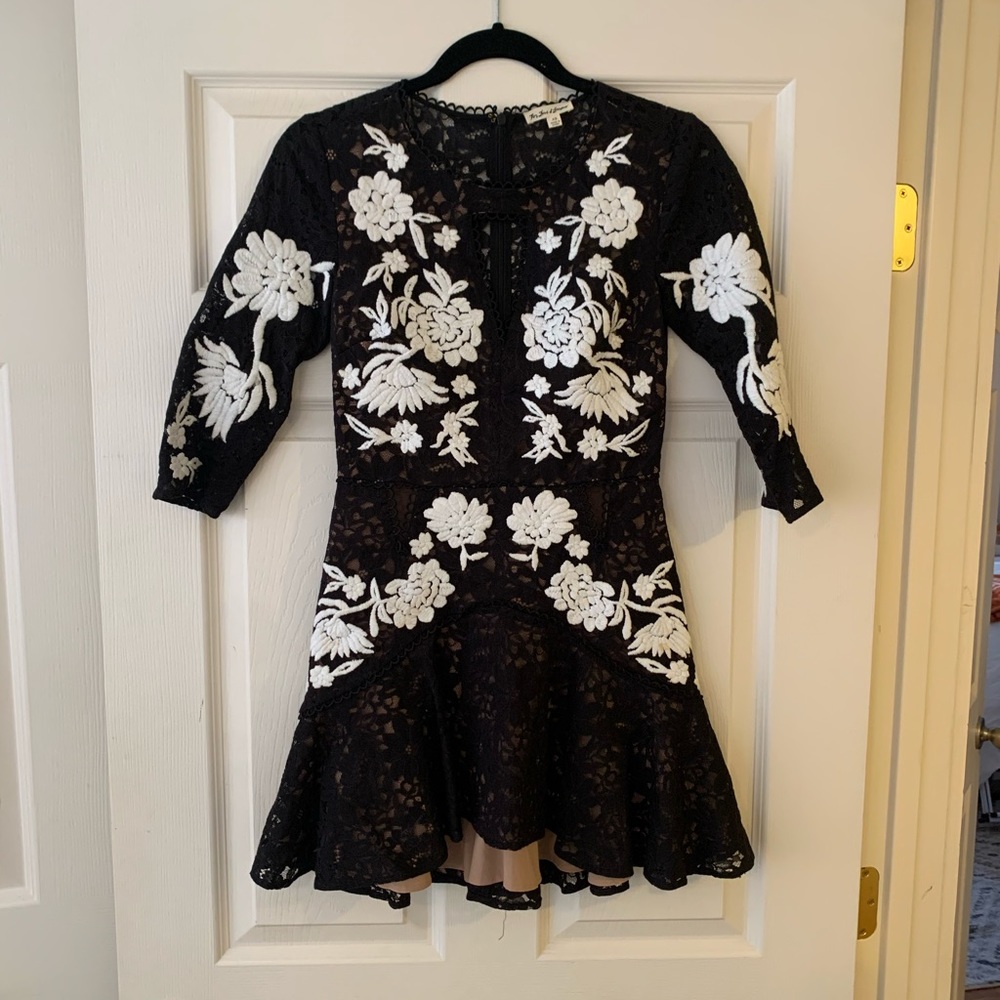 For Love and Lemons Black Lace Dress